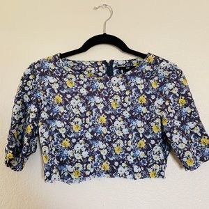 H&M floral cropped top!